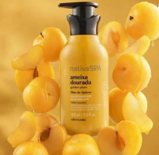 Crème Satinée Hydratante Nativa Spa Ameixa Dourada – 400 ml