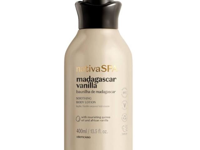 Crème Satinée Hydratante Nativa Spa Baunilha de Madagáscar – 400 ml